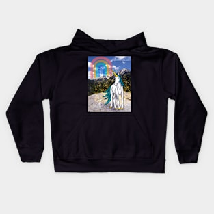 Magic in the Wild: Lincoln Creek near Aspen Colorado | Dancing Uniquorns by Mellie Kids Hoodie